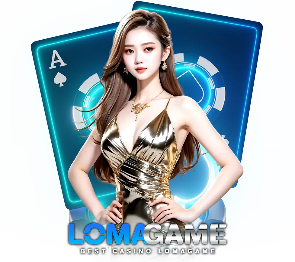 LOMAGAME ภาพโปรโมทคาสิโนออนไลน์ เว็บตรง พร้อมดีลเลอร์สาวสุดหรู
